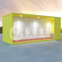 China Factory Supply Prefabricated  Modular Container Mobile Toilet with Steel Frame